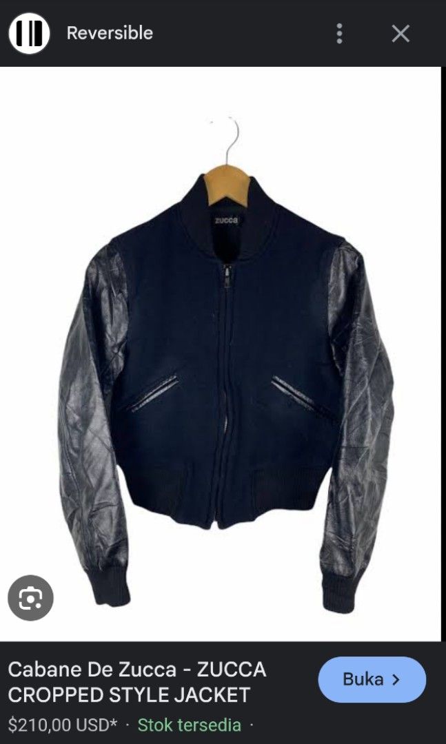 00s Cabane de Zucca Wool Riders Jacket Cabane de Zucca Leather Jacket