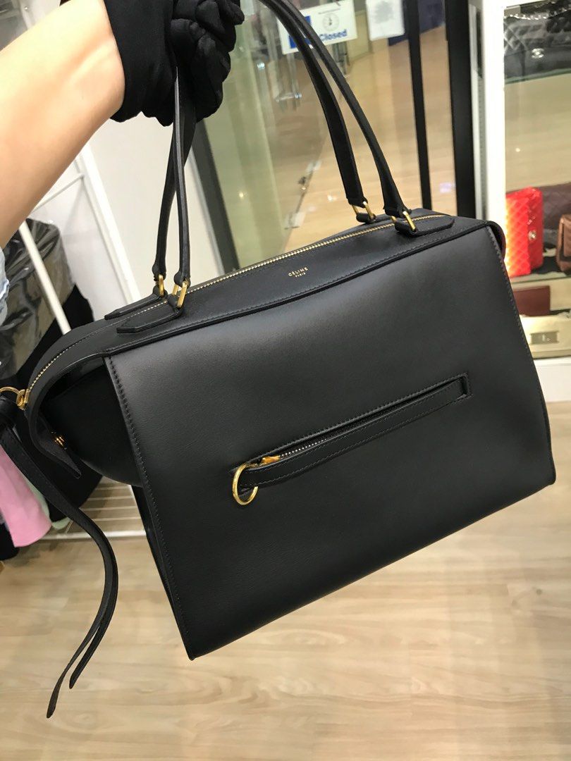 Celine Small Ring Bag Celine Khaki Green Leather Ring Bag – Lux