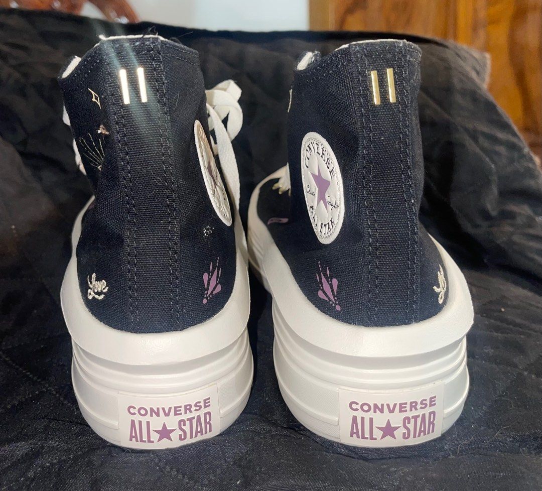Converse High Cut Tiny Tattoos [Black] (Category: Sneakers) located in Quezon City. Submitted by rmils (Listing ID 1317325677, Image 3). Description: - Bought from UK - US Size 8 - Never used - RFS: wrong size .