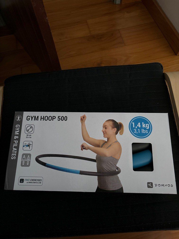 Decathlon DOMYOS Weighted Gym Hula Hoop Sports Equipment Exercise Fitness Cardio Fitness Machines on Carousell