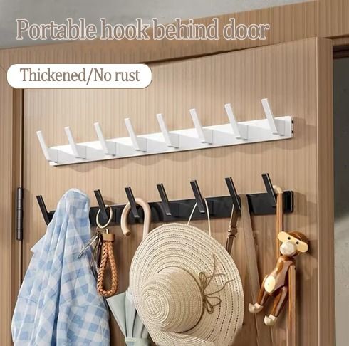 Drill Heavy Duty Wall Hook Door Hooks Clothes Hangers Hanging for Kitchen Bathroom Toilet Balcony Black White TV Home Appliances Other Home Appliances on Carousell
