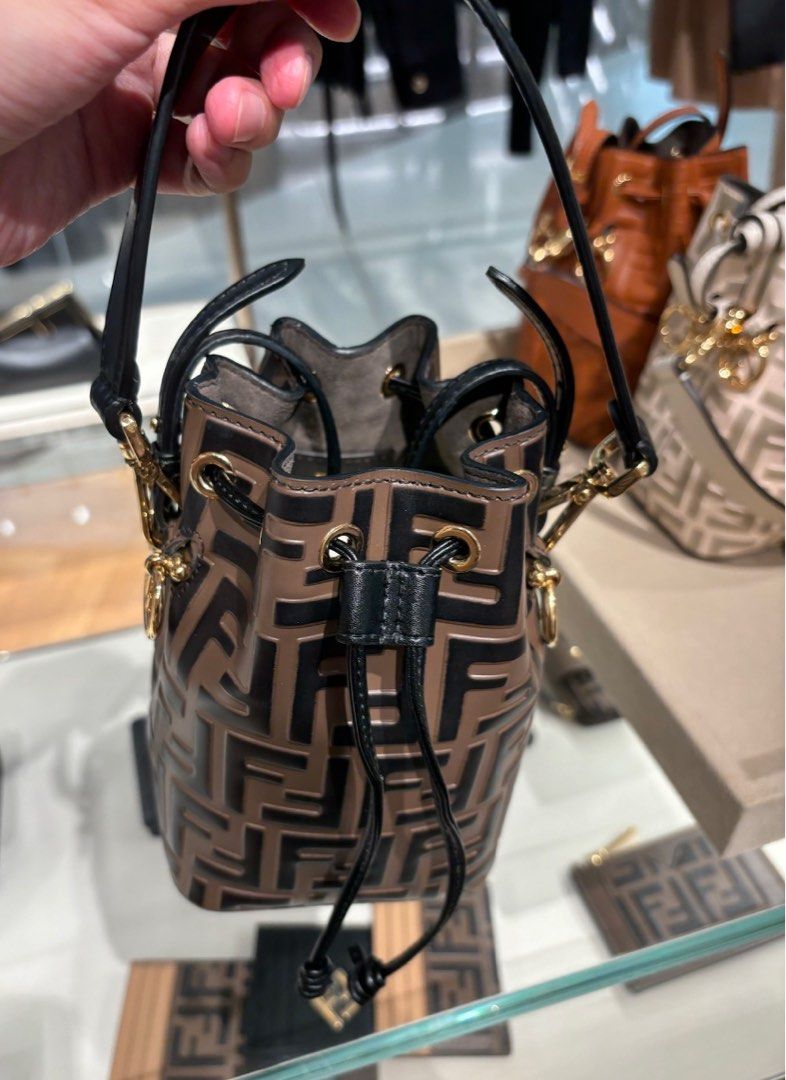 FENDI FF Logo Mon Tresor Bucket Bag 8BS010A659F13VK