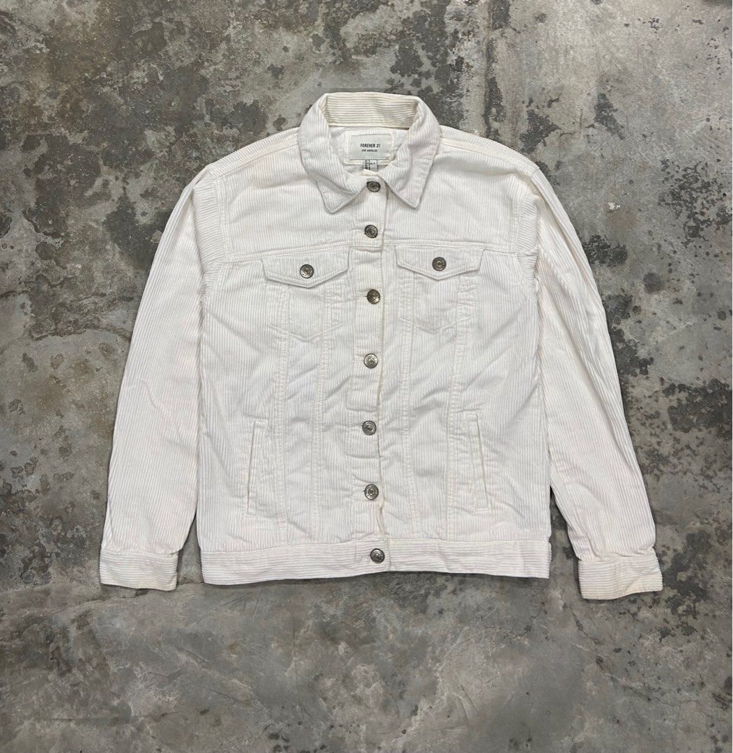 Forever 21 Trucker Corduroy Jacket Women s Fashion Coats Jackets and Outerwear on Carousell