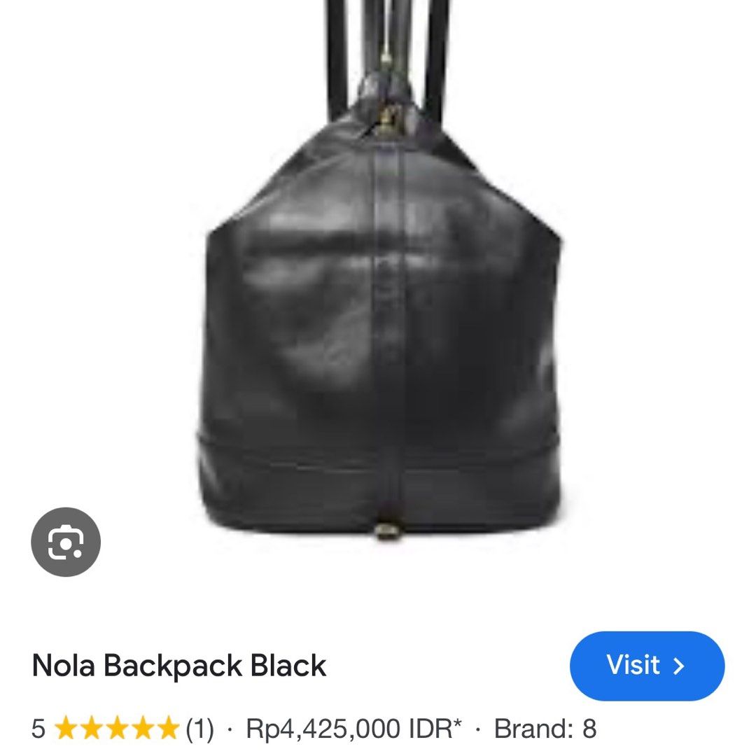 Fossil Nola Backpack Black NEW Barang Mewah Tas Dompet di Carousell