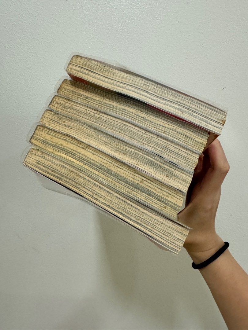 Given Manga Volume 1-6 (Category: Comics & Manga) located in Quezon City. Submitted by prelovedbyncy (Listing ID 1317220689, Image 2). Description: SET ONLY‼️ Has plastic since day 1, only flaw is page yellowing Price is slightly negotiable.