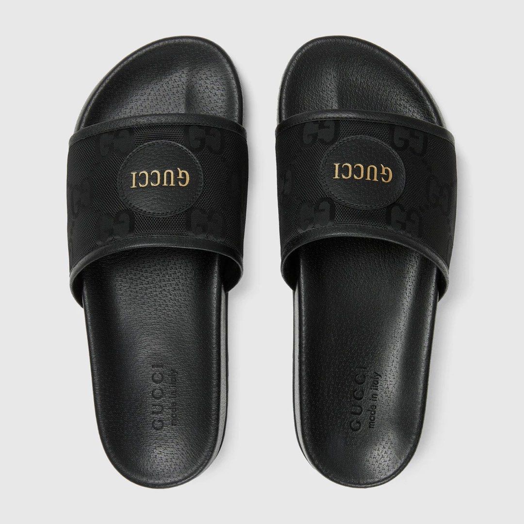 Mens black gucci sliders new arrivals