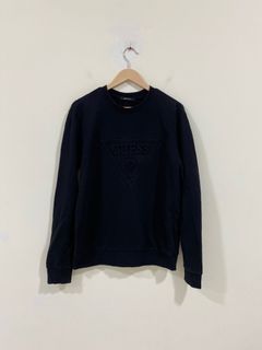 GUESS 88 RISING Stencil logo long sleeve purple, Men's Fashion, Tops ...