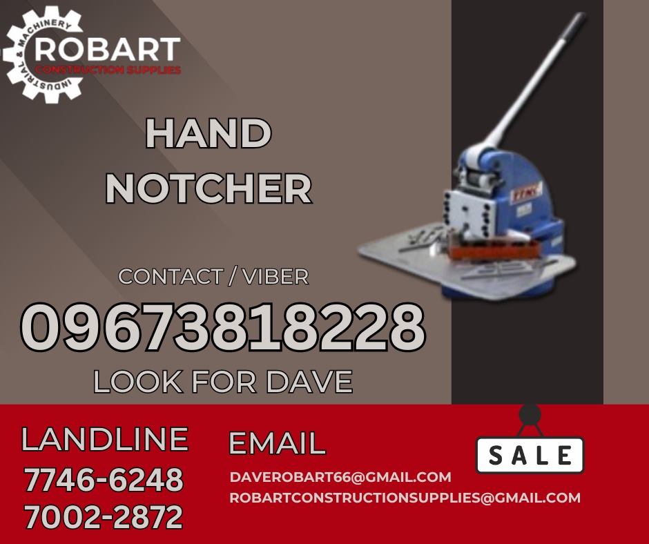 HAND NOTCHER, Commercial & Industrial, Industrial Equipment on Carousell
