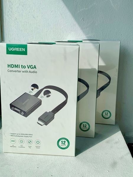 HDMI to VGA Cable (Category: Cables & Adaptors) located in Quezon City. Submitted by maryjoy_gentech (Listing ID 1317208292, Image 2). Description: Ugreen 40248-MM103.