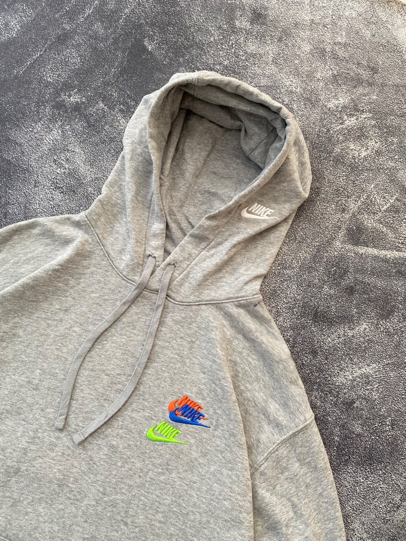 Hoodie Nike Multi Swoosh Fesyen Pria Pakaian Atasan di Carousell