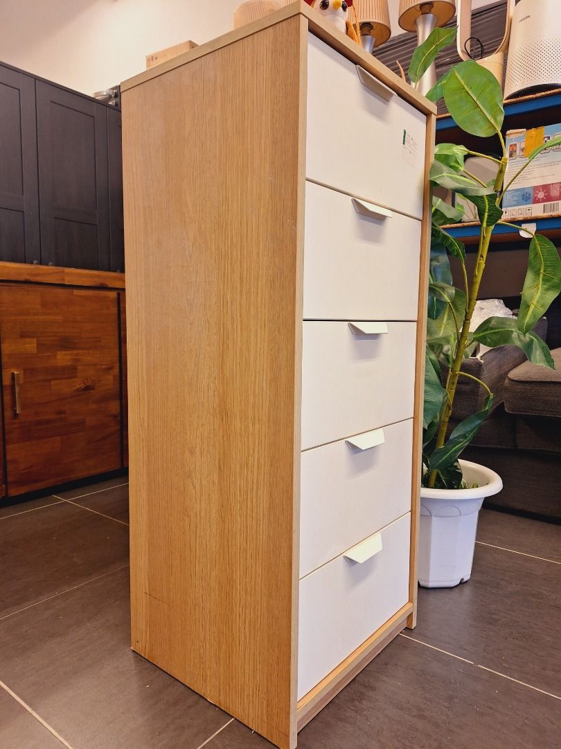 美品IKEA ASKVOLL アスクヴォル 5段チェスト イケアのチェスト - IKEA