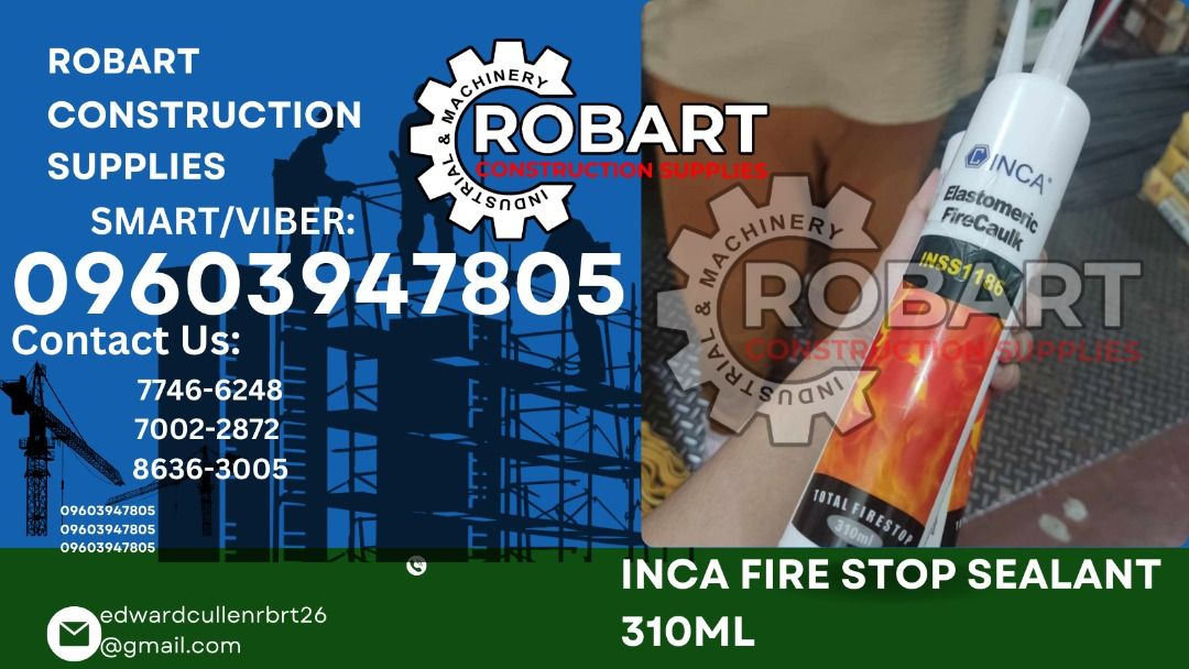 Inca firestop sealant, Commercial & Industrial, Construction & Building ...