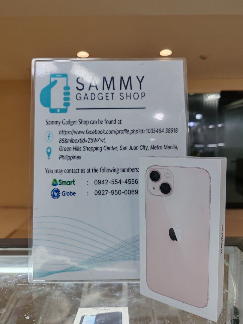 Iphone 13 Globe 128 (Category: iPhone 13 Series) located in Quezon City. Submitted by ronalynac40976 (Listing ID 1317286352, Image 3). Description: Brandnew Globe Locked Unitsealed warranty 1 year pick store in greenhills shopping center/COD in metro Manila (Plus shipping fee) ✅We accept swap/trade in ✅We accept credit card/ggives+% ✅dm or call for fast transaction 📞09279500069/09425544556 ✅Store located @ 2ndfloor greenhills San Juan/Aquarium a