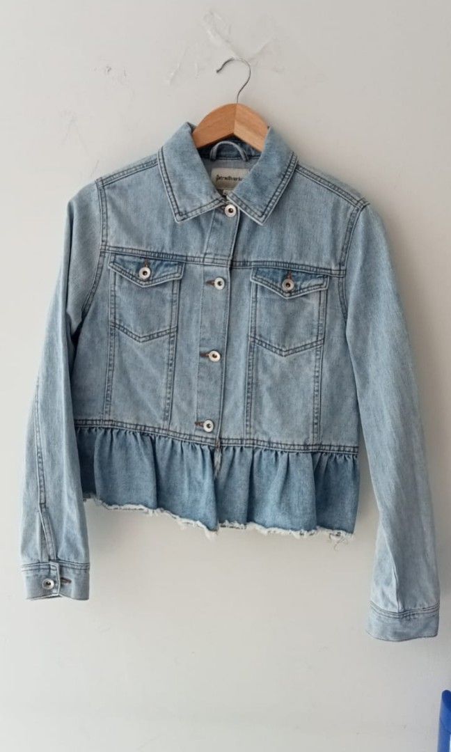 Jaket jeans stradivarius store