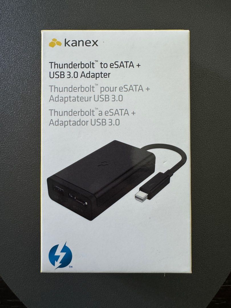 Kanex Thunderbolt Adapter Kanex Thunderbolt To ESATA USB Adapter
