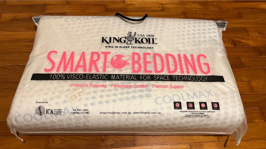 King Koil X TREME Contour Cool Bedding 100 Memory Foam Pillow