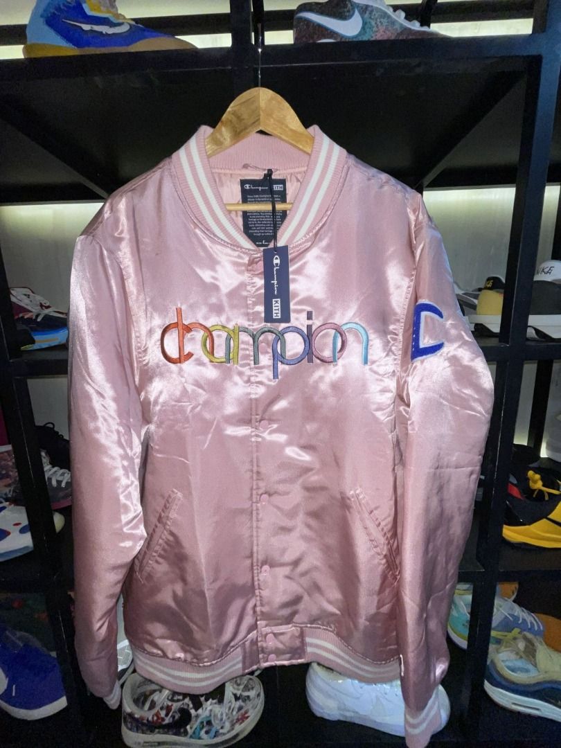 Kith champion baseball jacket best sale