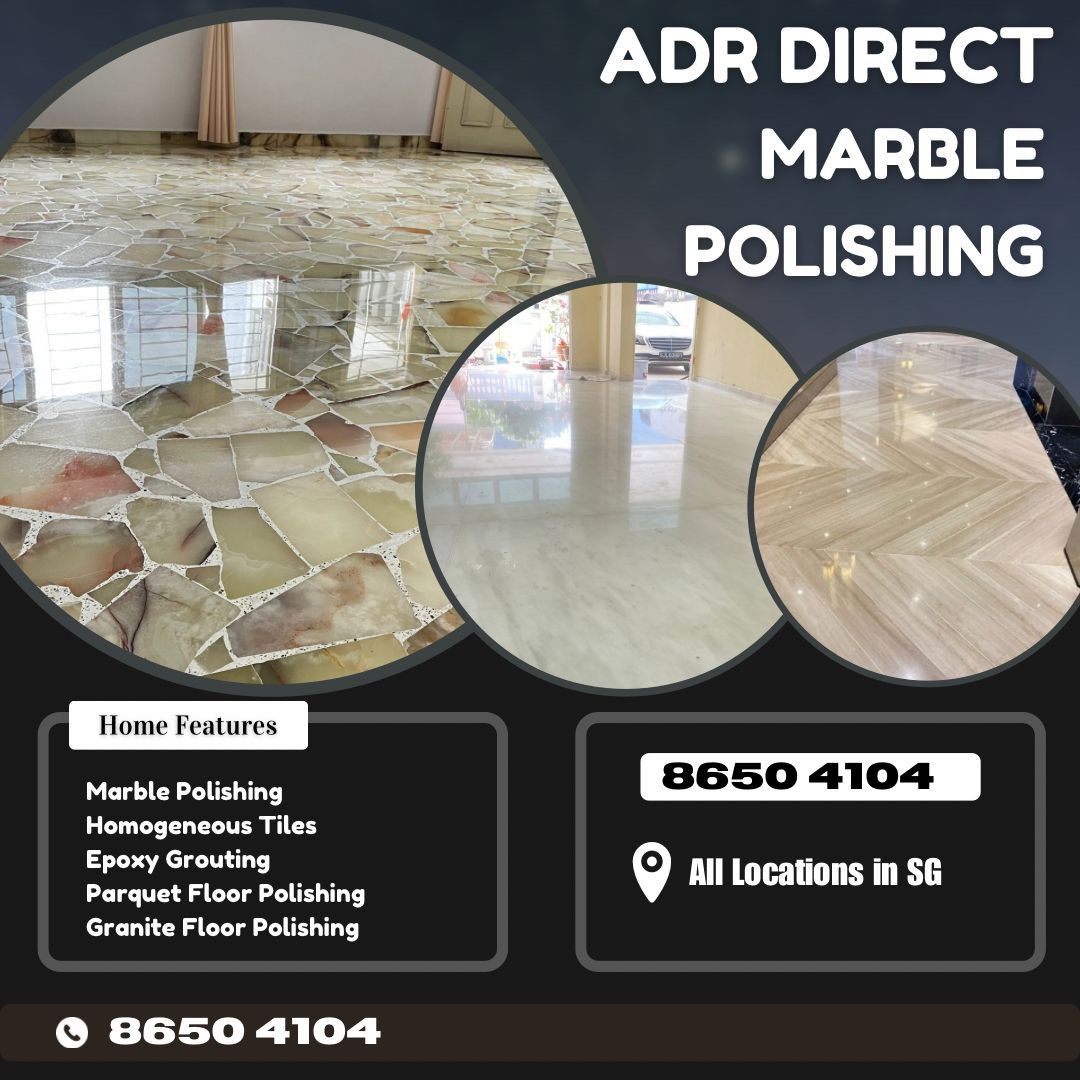 Marble polishing/Marble floor polishing/Parquet Floor polishing/Epoxy grouting/Homogeneous tiles Grouting services 62853067370627110