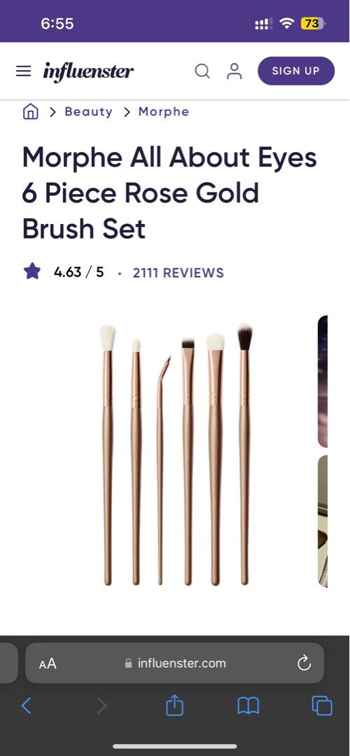 Morphe All About Eyes Rose Gold (Category: Makeup) located in Binan City. Submitted by jessemoon (Listing ID 1317290374, Image 1). Description: Selling my well-loved 6-piece All About Eyes rosegold eye shadow brush set. Bought this for over 2k pre pandemic and have just been cleaned. I hope you can take my first baby brushes home .