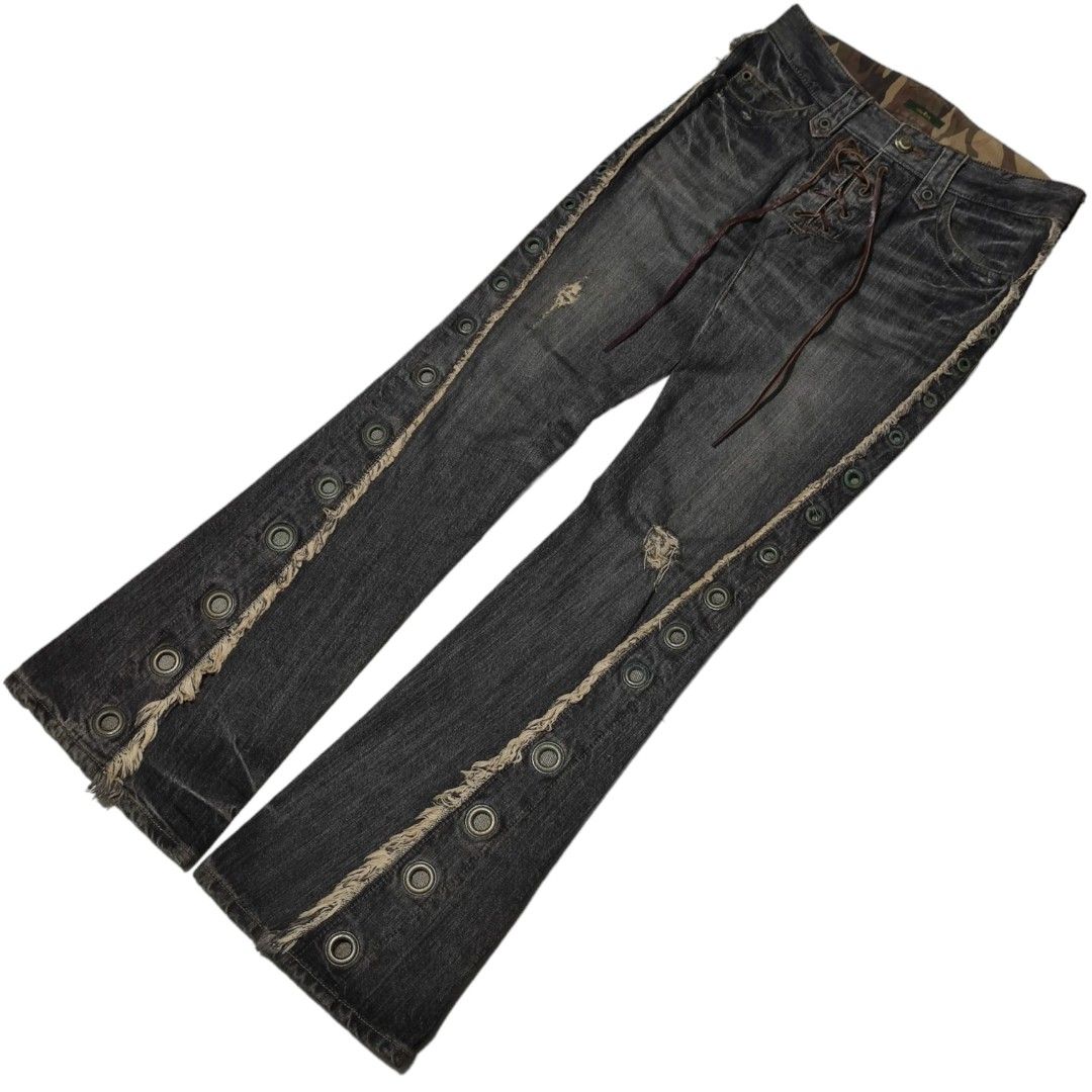 00s ない obelisk fringe flare denim 売買されたオークション