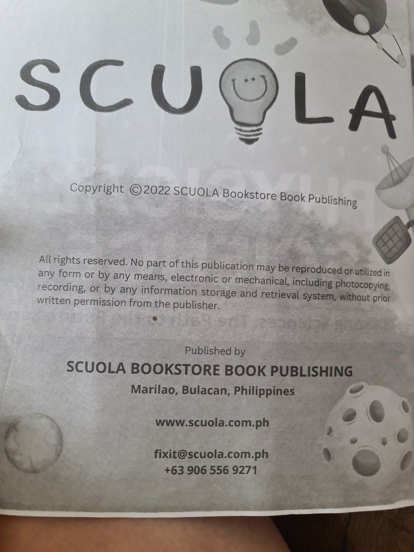 PHYSICAL SCIENCE scula grade 11 2022 edition (Category: Textbooks) located in Quezon City. Submitted by bt-enterprises (Listing ID 1317204985, Image 2). Description: Good condition no handwriting check pix for details.