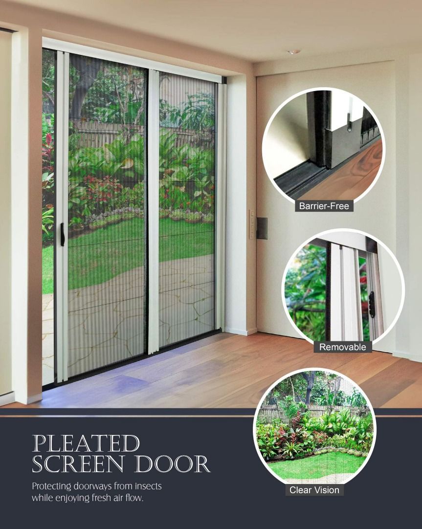 PLEATED SCREEN DOOR (Category: Locks, Doors & Gates) located in Manila. Submitted by deza.interiorsmanila (Listing ID 1317231804, Image 1). Description: Protecting doorways from insects while enjoying fresh air flow. ✈️We Service Nationwide✈️ Booking & Inquiries kindly send us a message. thank you!.