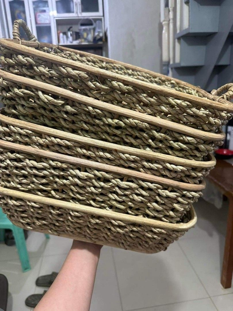 Rattan basket trays ‼️ (Category: Gift Baskets & Hampers) located in Pasig City. Submitted by shytorres (Listing ID 1317363094, Image 3). Description: Rattan basket trays ‼️ Perfect sa lahat ng occasion🌴🌿🌵 Size 13x11x9 inches 330 php only ‼️ MESSAGE US FOR ORDERS ‼️ 📍pasig location #listsellwin.