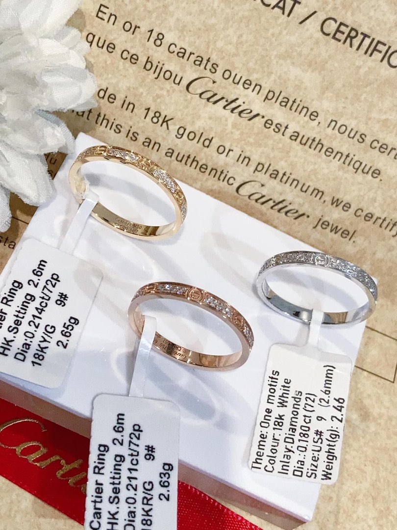 Ring Cartier.HK Setting Women s Fashion Jewelry Organizers Rings on Carousell