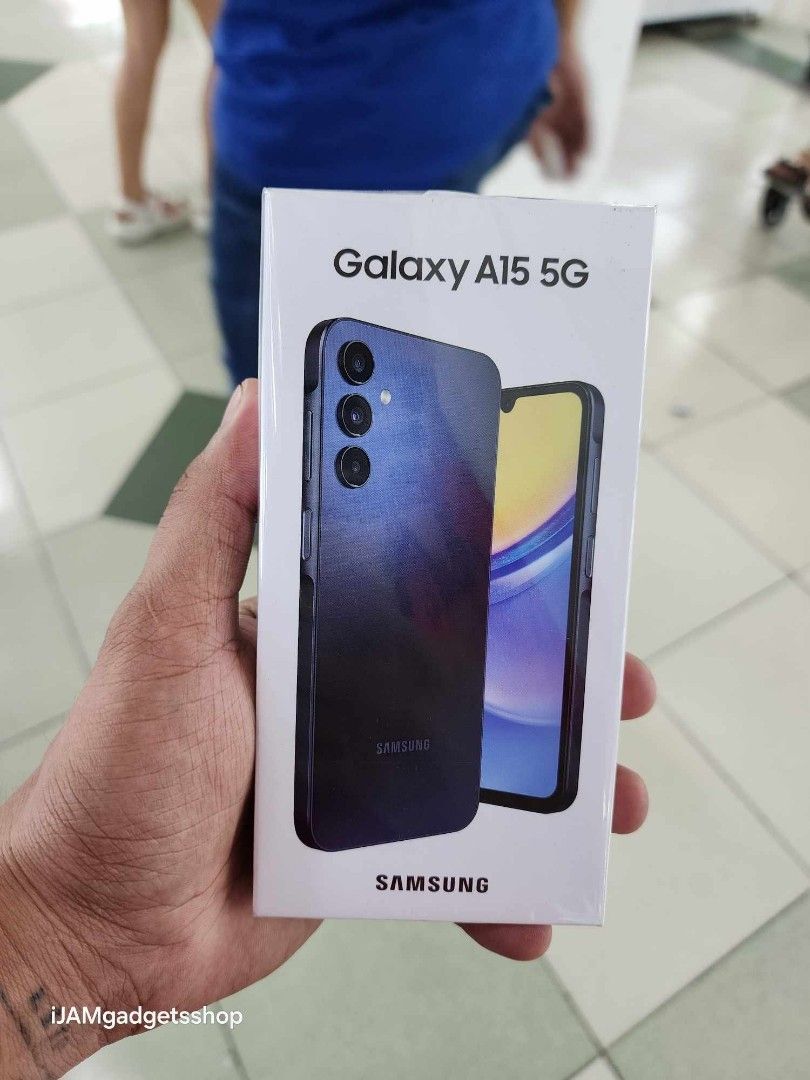 Samsung a15 (Category: Samsung) located in Pasig City. Submitted by ijamgadgets (Listing ID 1317202273, Image 1). Description: samsung a15 brandnew sealed 128gb we do cod and same day delivery can visit in our store in greenhills.
