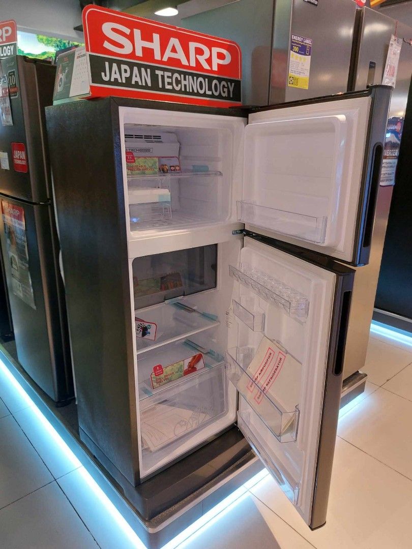 Sharp J Tech 2 door ref (Category: Refrigerators and Freezers) located in Quezon City. Submitted by daligcon19 (Listing ID 1317323147, Image 3). Description: 😲SHARP J TECH 2 DOOR REFRIGERATOR INVERTER NO FROST ✅️ SJ-FTS12BVS-DS 12.7 cuft - 25,600 SJ-FTS11BVS-DS 10.1 cuft - 22,700 SJ-FTS09BVS-DS 8.9 cuft - 21,100 SJ-FTS08BVS-DS- 7.9 cuft - 18,700 SJ-FTS07BVS -DS 6.4 cuft - 16,950 ♥️BRANDNEW AND SEALED Warranty1-year on Parts & Labor 10 Years on C