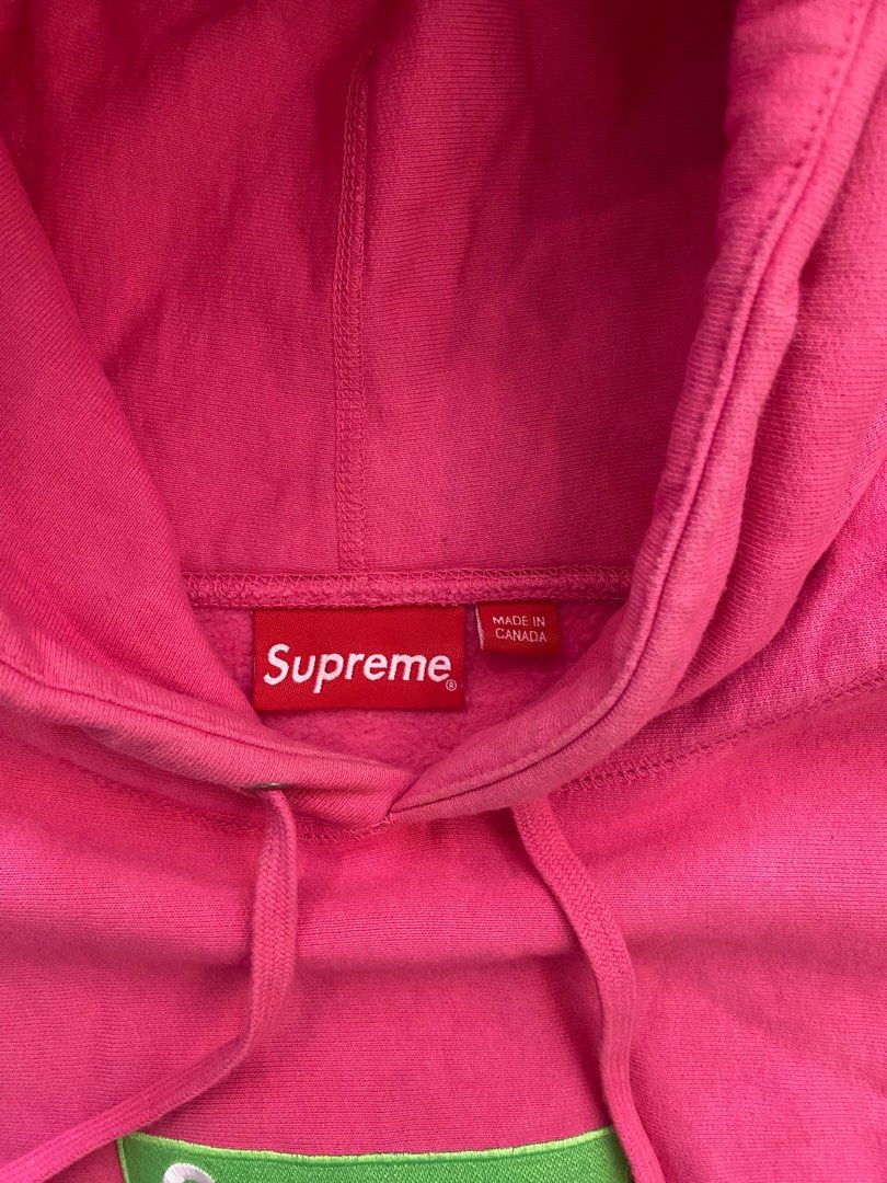 Supreme Magenta Box Logo Hoodie Men s Fashion Tops Sets Hoodies on Carousell