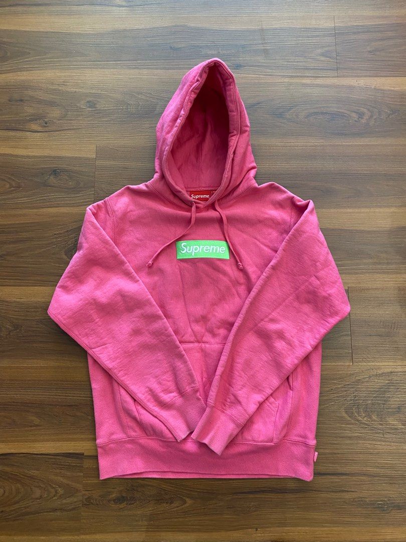 Supreme Magenta Box Logo Hoodie