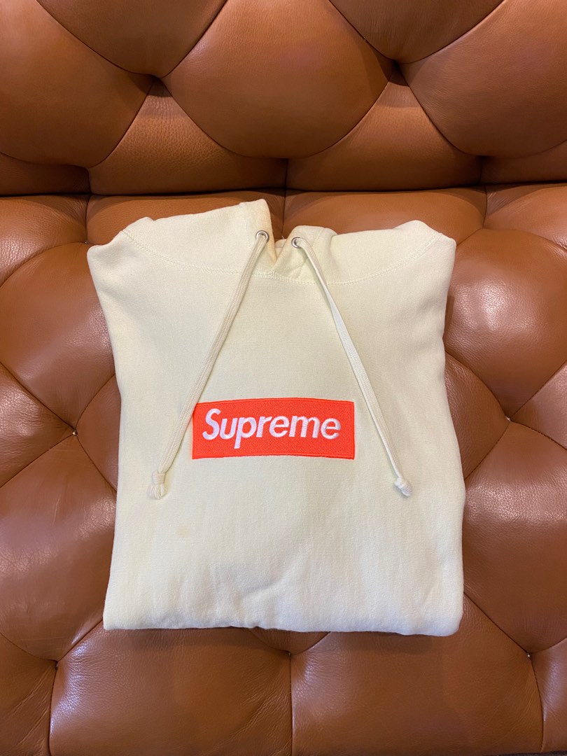 Supreme pale lime box logo outlet