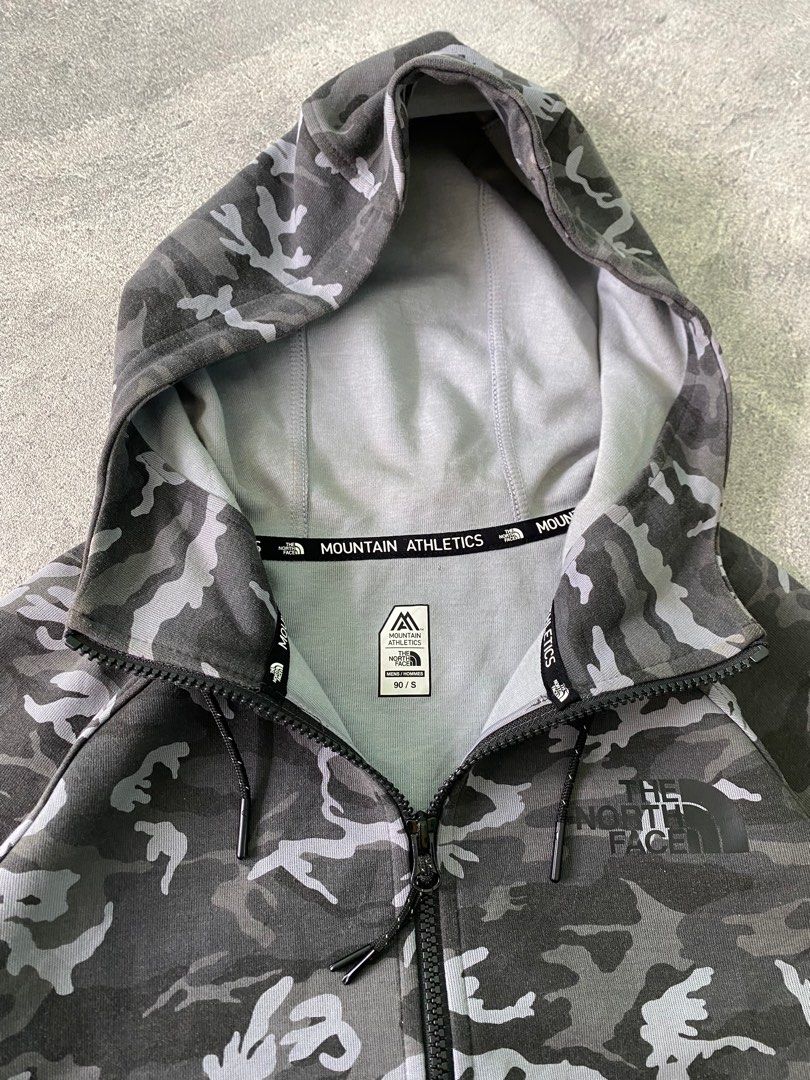 The North Face tnf mountain athletics camo zipup hoodie authentic