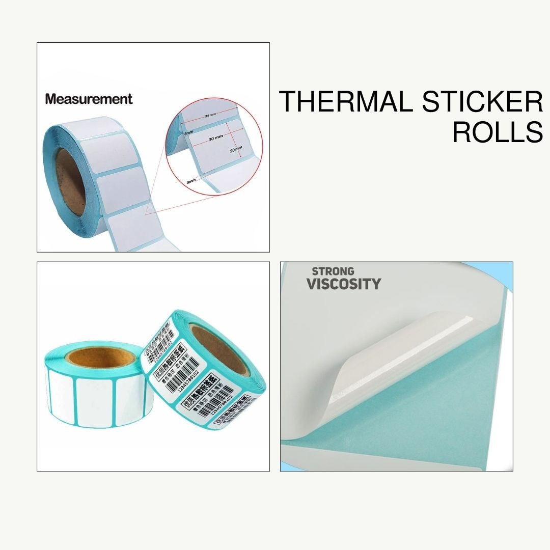 Thermal Sticker Label For Coffee Shop and Milk Tea Shop, Computers ...
