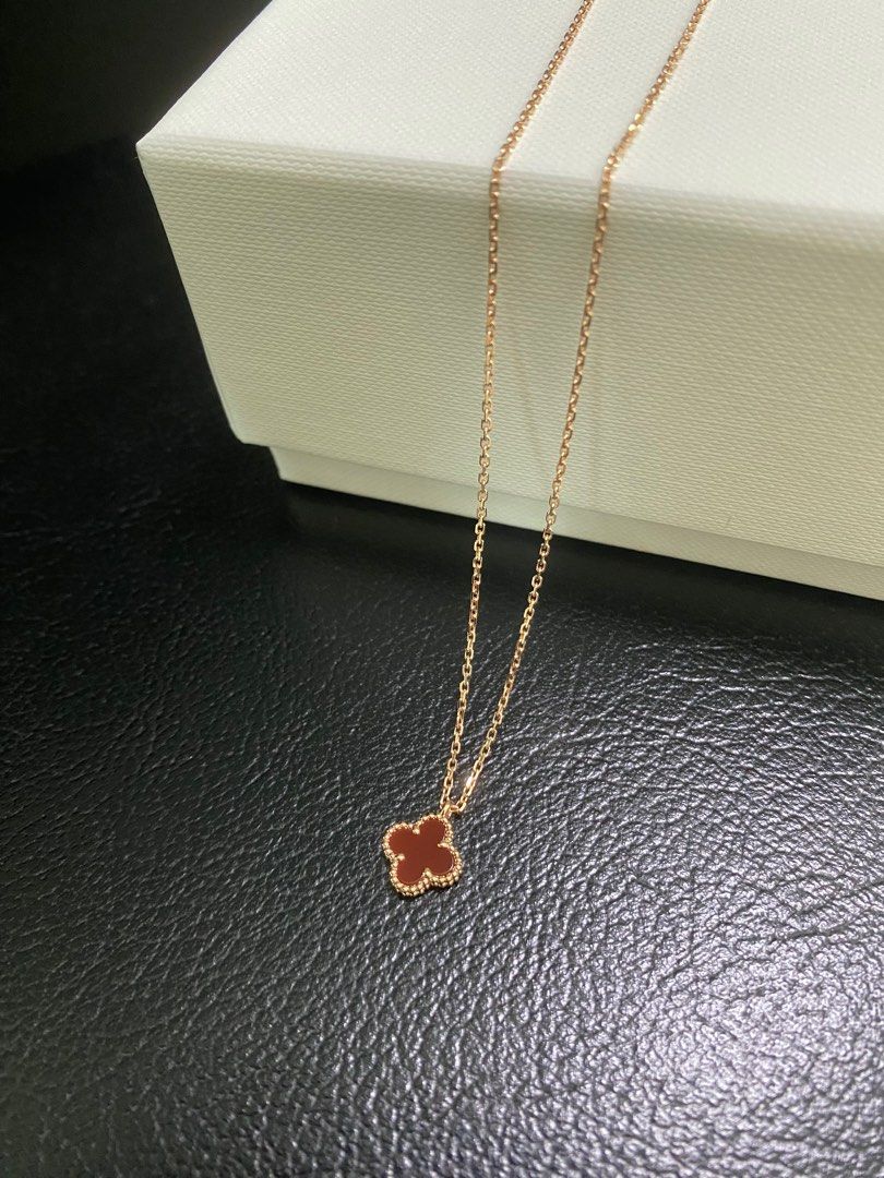 VCA Van Cleef Custom Design 18K Solid Rose Gold Sweet Alhambra