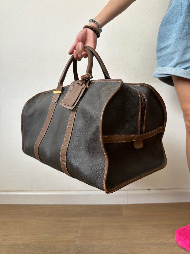 Vintage Dunhill grey coated canvas weekend bag Luxury Bags Wallets on Carousell