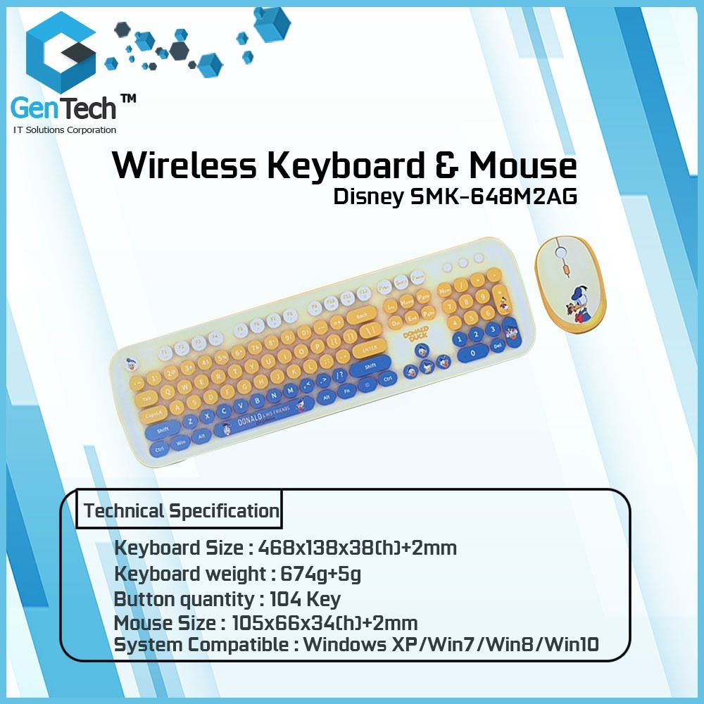 Wireless Keyboard & Mouse Disney SMK (Category: Computer Keyboard) located in Quezon City. Submitted by maryjoy_gentech (Listing ID 1317204781, Image 2). Description: System Compatible: Windows XP/Win7/Win8/Win10.