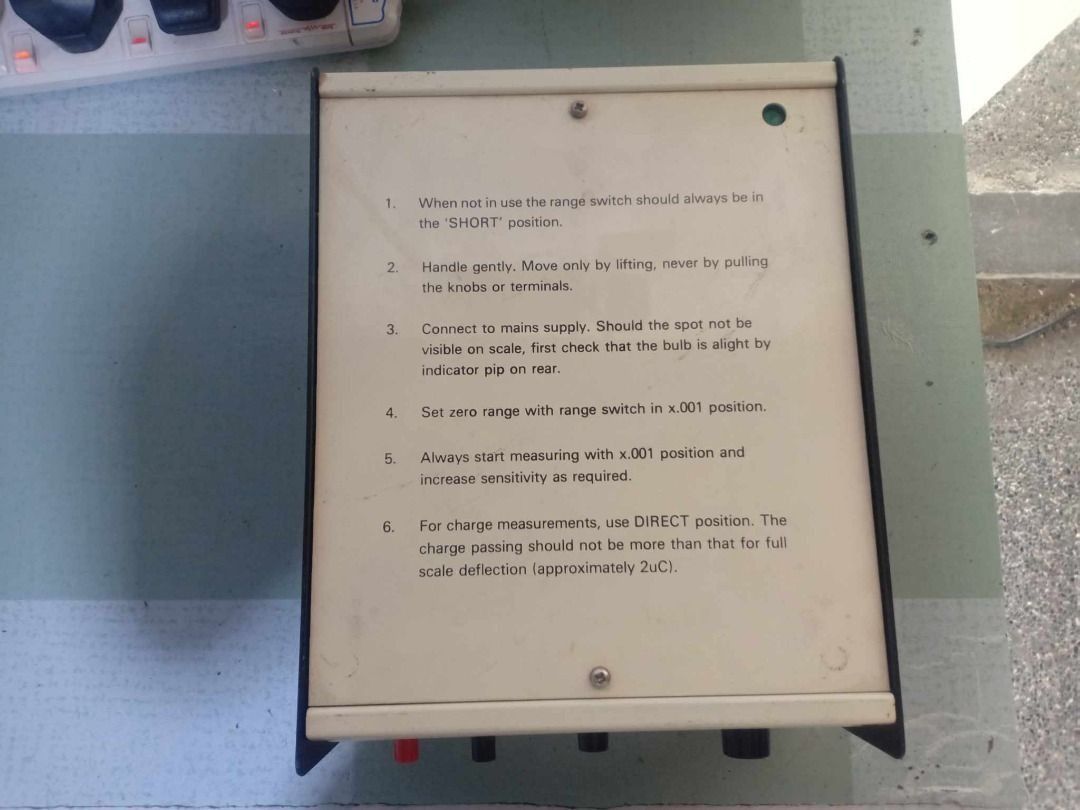 WPA EDSPOT KN90 LONG SCALE GALVANOMETER, Computers & Tech, Office ...