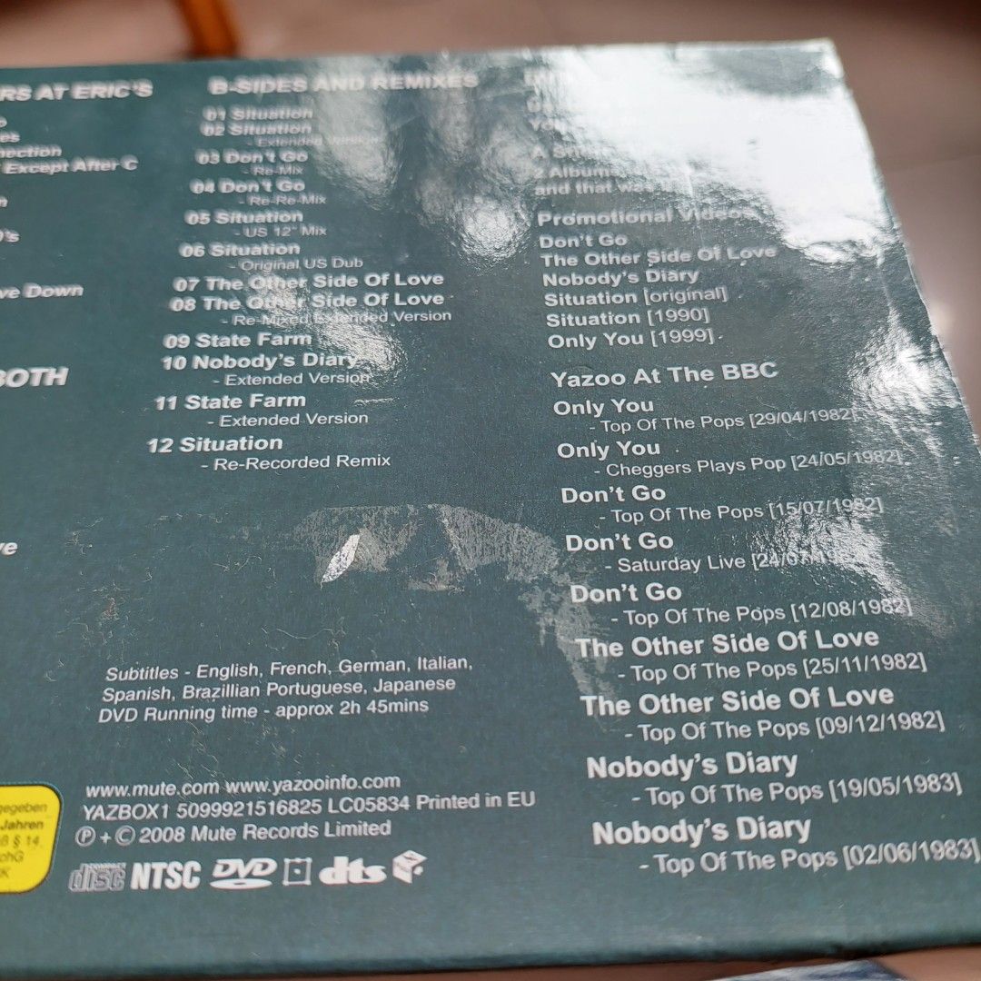 Yazoo In Your Room 3CD Box Set, 興趣與生活, 音樂、樂器& 配件, 音樂 