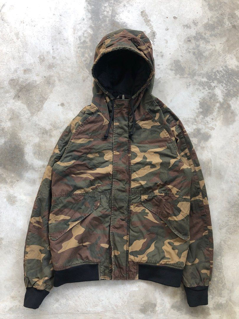 Zara camouflage parka cheap