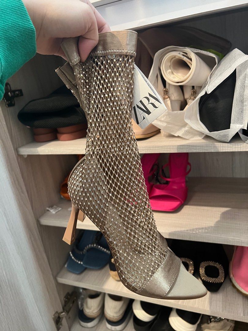 Zara mesh boots online