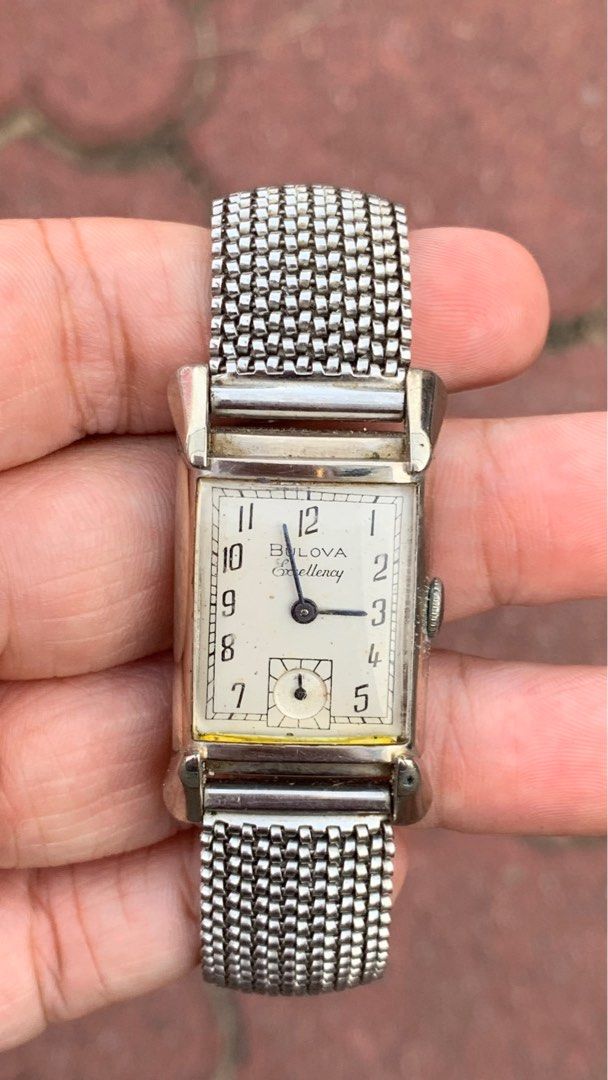 1948 VINTAGE BULOVA EXCELENCY GOLD FILLED TANK, Men's Fashion, Watches ...