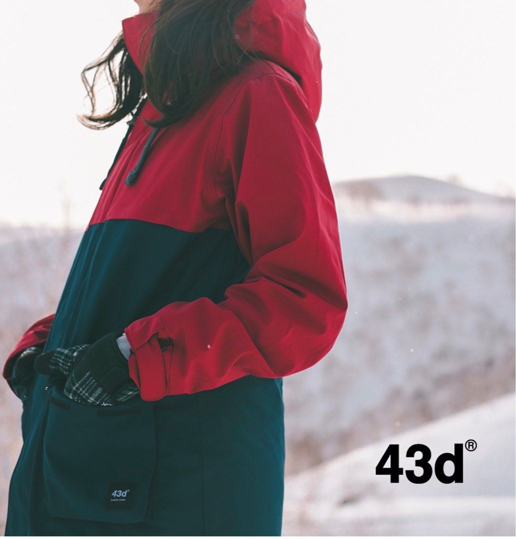 43degrees 43d snowboard wear jacket pants 滑雪褸, 女裝, 運動服裝