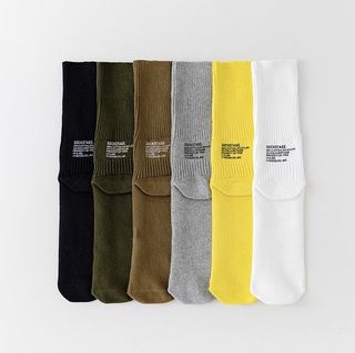 🇯🇵日本直送🇯🇵 outlet 剪牌款 日版本土品牌夏季純棉粗針襪男女余文樂風格英文字母運動中筒襪👉🏻6️⃣種款式👈🏻64197761826945110