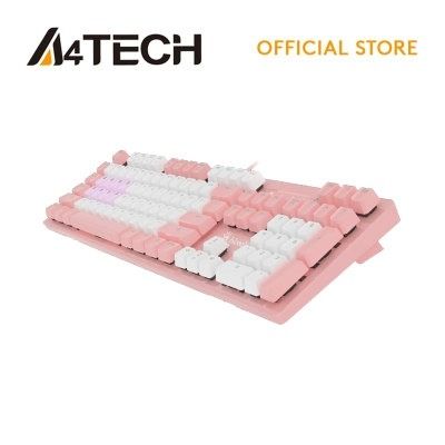 A4TECH Mechanical Keyboard (Pink) - B800 (Category: Computer Keyboard) located in Trece Martires City. Submitted by allthingsgreat2022 (Listing ID 1317526544, Image 3). Description: Full Specs: https://www.bloody.com/en/product.php?pid=11&id=268 Red switch (linear and smooth) Dual-color keycaps (pink and white) White backlit Inclusions: Extra full set keycaps Keycap puller User manual Used only twice (pwede sa maarte) RFS: I prefer a keyboard wit