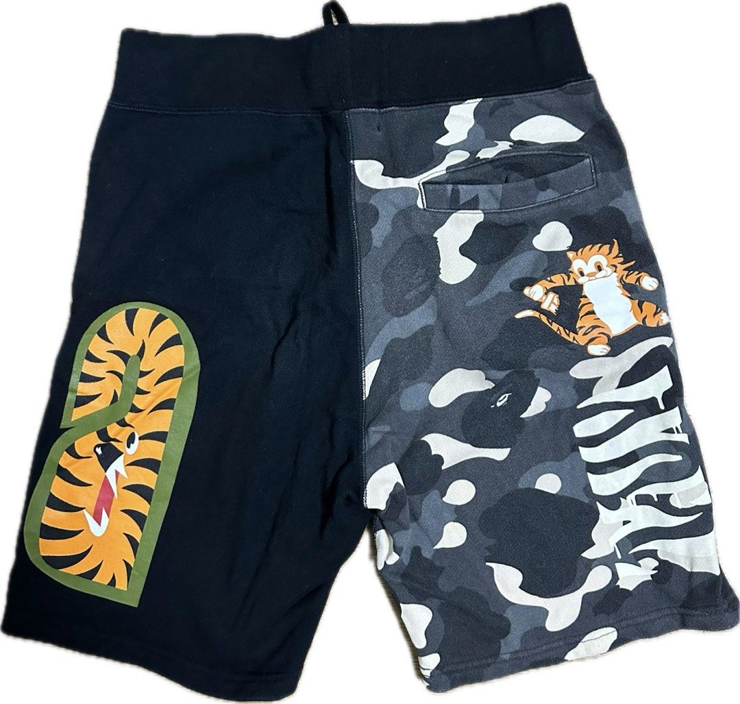 A Bathing Ape BAPE Tiger Shark Shorts USED 9 10 Size S