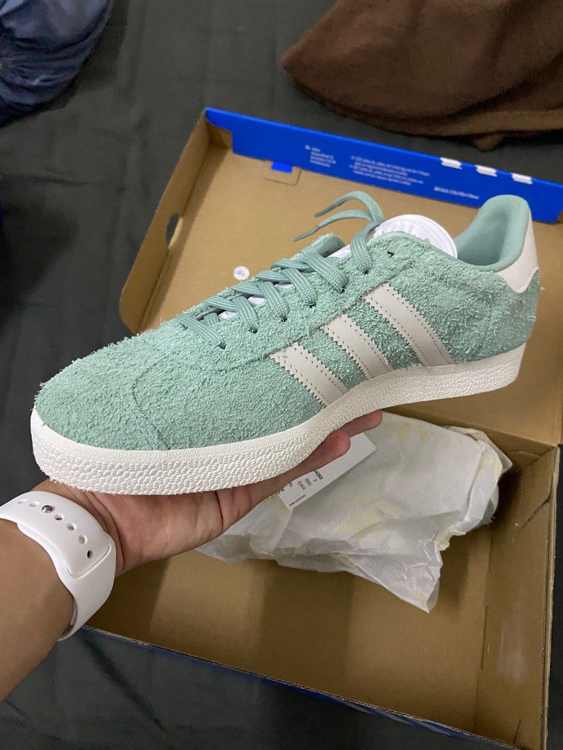 adidas gazelle silver green womens Adidas Gazelle Indoor Trainers main image 0