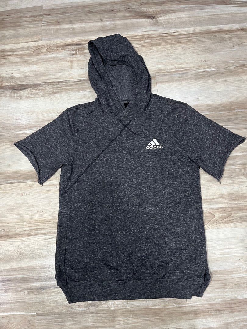 Adidas cross up short sleeve hoodie sale