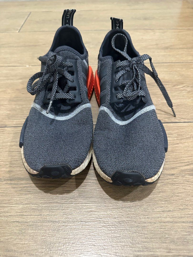 Adidas NMD R1 Grey Red Wool 3M Reflective Men s Fashion Footwear Sneakers on Carousell